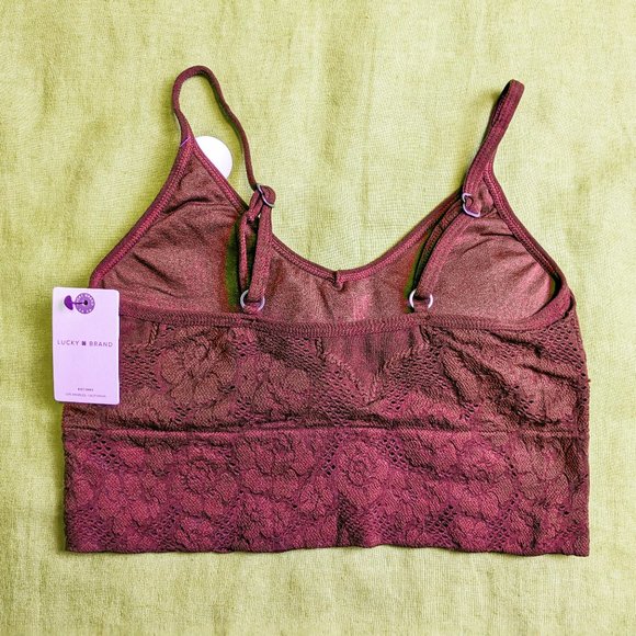 Lucky Brand Red Long Line Bra Size L - Picture 4 of 7